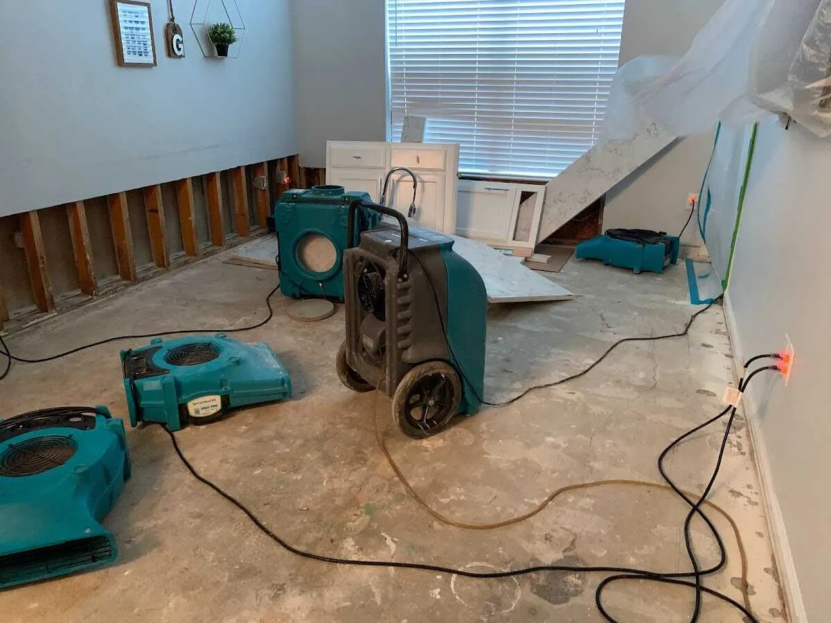 Dehumidifier in flood-cut room for Water Extraction & Removal in Lady Lake
